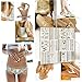 Inifty Temporary Tattoos Body Art Stickers Waterproof Shiny Jewelry High Gloss Shimmer Designs in Gold, Silver, Black & Blue Turquoise (12 Sheets Gold & Silver)