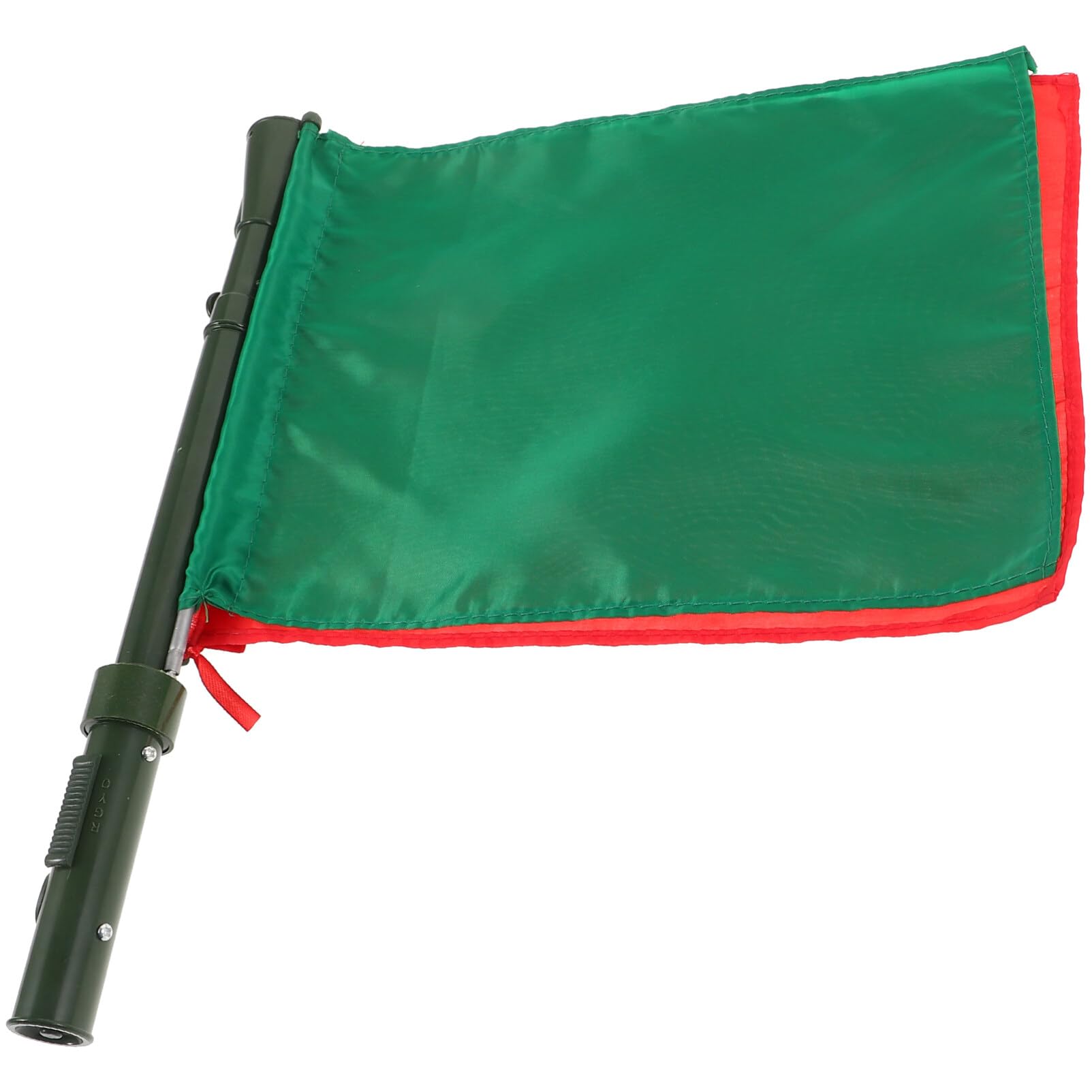 SUPVOX Racing Flags Referee Hand Flags Green Red Hand Warning Flag Referee Signal Flag with Plastic Pole Handle Safety for Football Sports Traffic