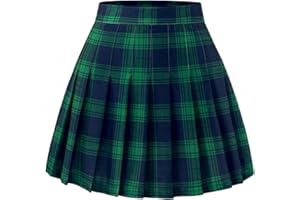 FindDress Women’s Pleated Skirt Mini Skater Basic Skirt School Cheerleader