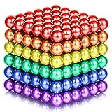CPSYUB Upgraded 5MM 216 Pieces Magnets Sculpture Building Magnetic Blocks Fidget Gadget Toys for Sculpture Stress Relief Magnet Intelligence Development&Office Cool Toy for Adult (6 Colors)