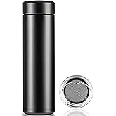 PARACITY Insulated Water Bottle, 15 oz Stainless Steel Water Bottles, Double Wall Vacuum for Hot Drinks, Metal Water Bottle K