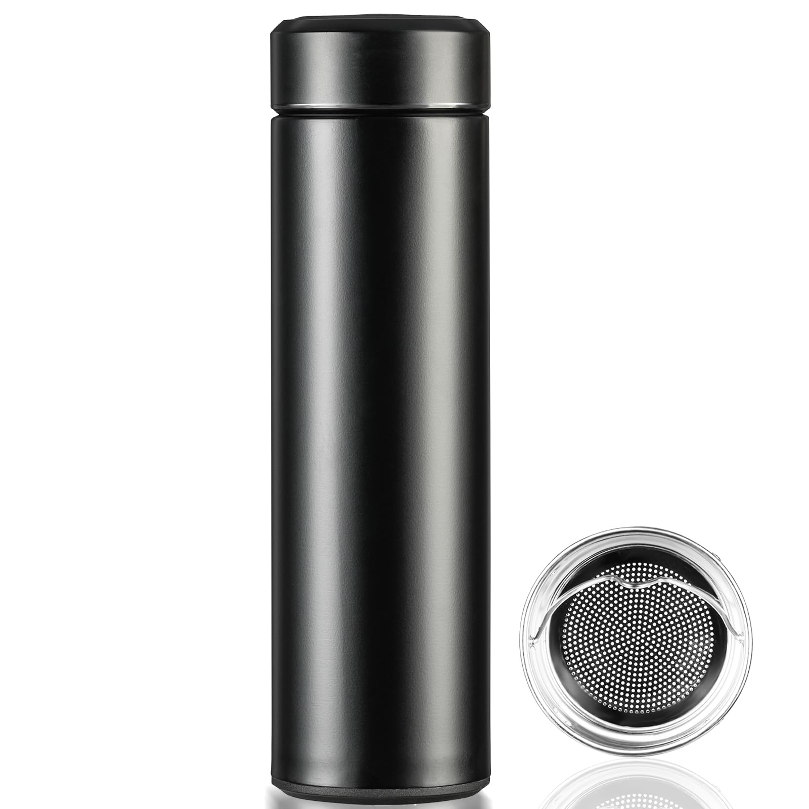 Photo 1 of PARACITY Insulated Water Bottle, 17 oz Stainless Steel Water Bottles, Double Wall Vacuum Hot Drinks Thermo, Metal Water Bottle Keeps Hot for 12 Hrs, Cold for 24 Hrs, for Coffee, Tea