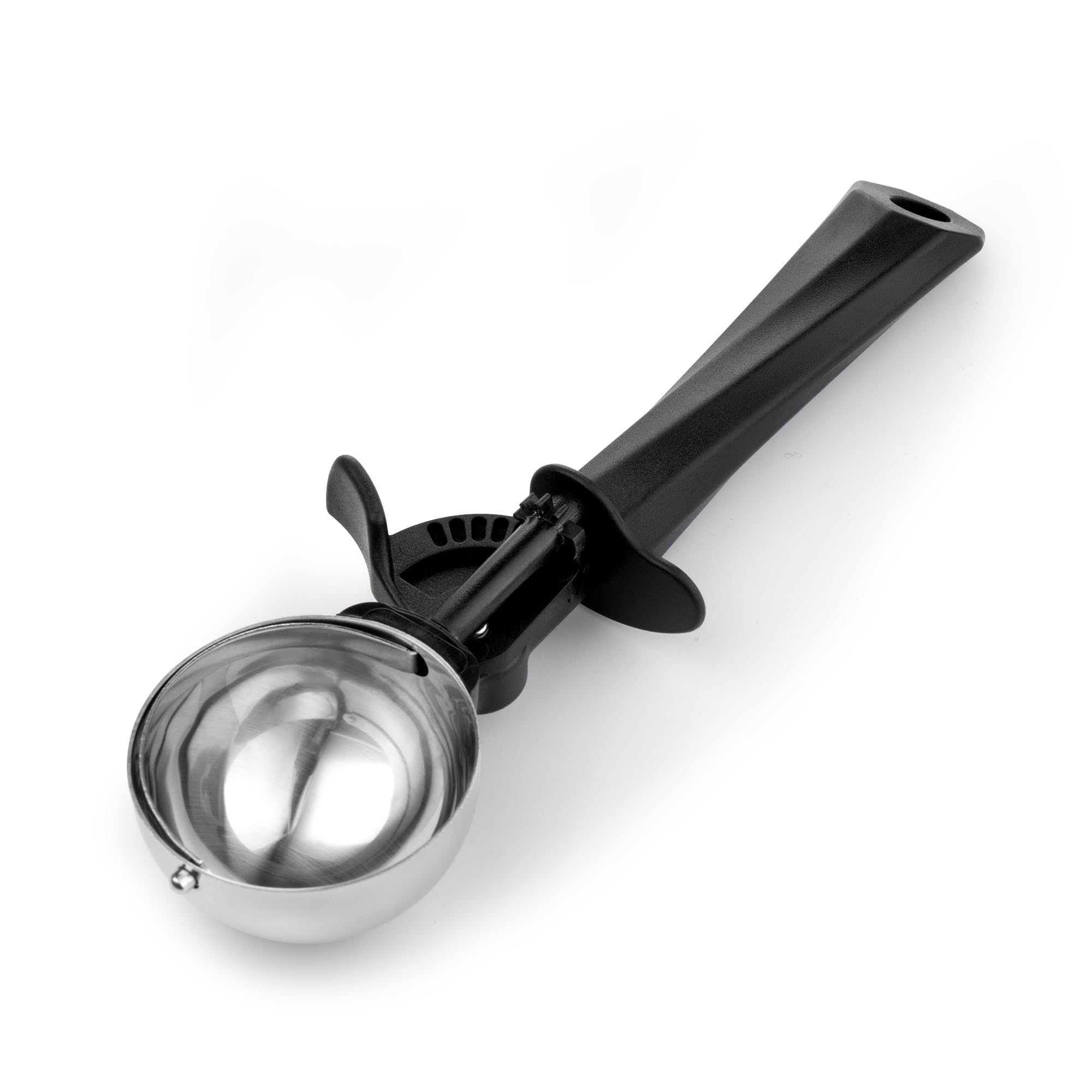 Ice Cream Scoop, 3.8 tbsp Stainless Steel Cookie Scoop 56 ml, Ice Cream Spoon with Easy Trigger, Kitchen Scoop for Ice Cream, Cookie, Mashed Potato, Meatballs, Melon Balls, Scoop Size 60mm