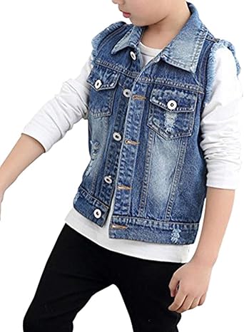 baby boy jean vest