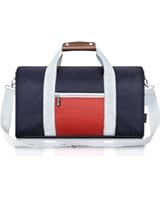 REYLEO Small Duffle Bags Men Women, Nylon Sports Gym Bag Water Resistant With Leather Handle, Weekender Tote For Short Trip -27L RT02