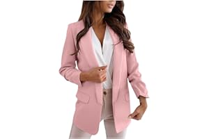 FARTEY Blazers for Women Business Casual Button Work Office Jackets Blazer Open Front Long Sleeve Lapel Jacket Outfit