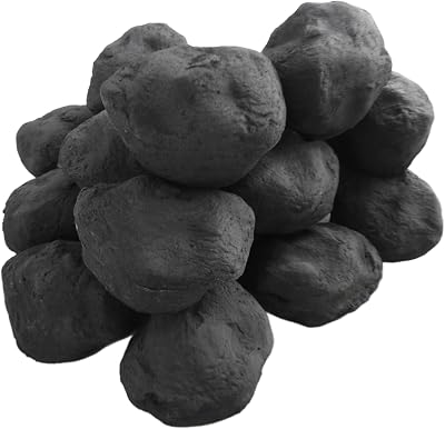 The Stove Wizard Gas Fire Replacement Coals Cast Coals Pack 14