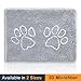 CatGuru Cat Litter Mat, Medium, Extra Large, XXL, Waterproof Litter Box Mat, Non Slip Kitty Litter Mat, Machine Washable Litter Trapping Mat, Soft Litter Tray, Cat Stuff (XL, Gray/Heavy-Duty)