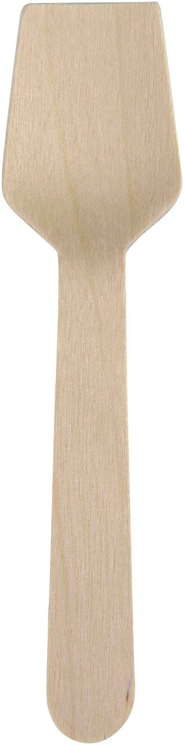 ABENA Ice Cream Spoons | Pack of 100 | Disposable Spoons | Mini Dessert Spoons | Mini Wooden Spoons | Ideal for Ice Cream Vendors | Suitable Samples and Small Plates