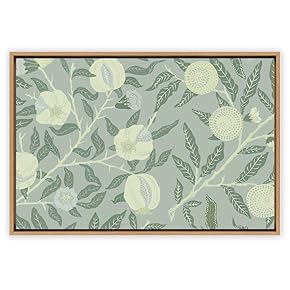 SIGNWIN Framed Canvas Wall Art Floral Pattern Canvas...