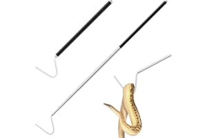 LURMMUE Snake Hook 40" – Telescopic Stainless Steel Reptile Grabber Stick for Safely Handling Snakes and Lizards, Lightweight & Portable Catcher Tool