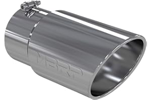 MBRP T5075 6" O.D. Angled Rolled End Exhaust Tip (T304)
