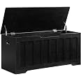 VANKILEY Extra Large Storage Chest – 43.3" Wooden Storage Bench With Safety Hinges, For Entryway, Bedroom, Living Room (Espresso) - View #9