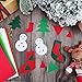 WILLBOND 24 Pcs Christmas Felt Fabric Sheets 12 x 8 Inch Assorted Colors Large Felt Sheet Bundle Red and Green for DIY Crafts Squares Sewing Patchwork Art Projects