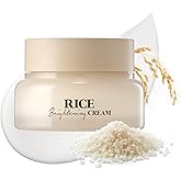 SKINFOOD Rice Brightening Cream, Korean Face Moisturizer with 48 Hours Fermented Rice Water, Korean Skin Care Rice Moisturize