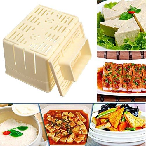 Tofu Presser,Tofu Press Maker Mold Box Plastic PP Soybean Curd Making Machine,Tofu Maker Mold Kit,Cheese Cloth Soy DIY Pressing Mould Kitchen Tool