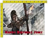 Tomb Raider Game Personalized Edible Frosting Image