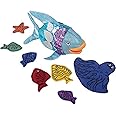 Cre8tive Minds The Rainbow Fish Puppet - Prop Set For Visual Storytelling, 15 Piece Set, Puppet Show Theater For Kids, Bedtime Story, Engaging Physical Story Time