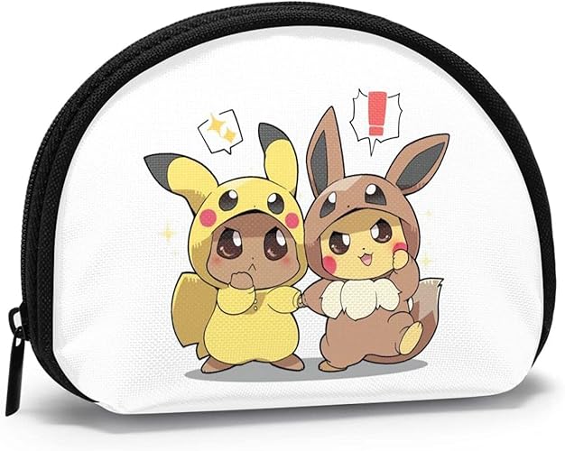 Amazon Zarker ピカチュウ イーブイ ミニ財布 小銭入れ 小物入れ 小さい かわいい 超軽量 出張便利 財布 バッグ スーツケース