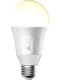TP-Link Smart LED Light Bulb, Wi-Fi, Dimmable White, No Hub Required, 50W Equivalent, Works with Amazon Alexa and Google Assistant (LB100)
