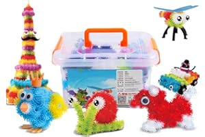 OMGOD 640pcs Building Blocks Connect Toys, Basic Mix Construction STEM Assembling Educational Interlocking Toys for Boy Age 3 4 5