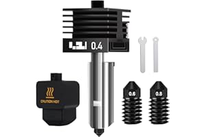 HIKUDIY 0.4mm Hotend for Bambu Lab P2S/H2S/H2D/H2D Laster Full Combo/H2D AMS Combo/A1/A1 Mini, Extruder Print Head with Extra 0.6mm 0.8mm Nozzle Quick Swap Hot End Design