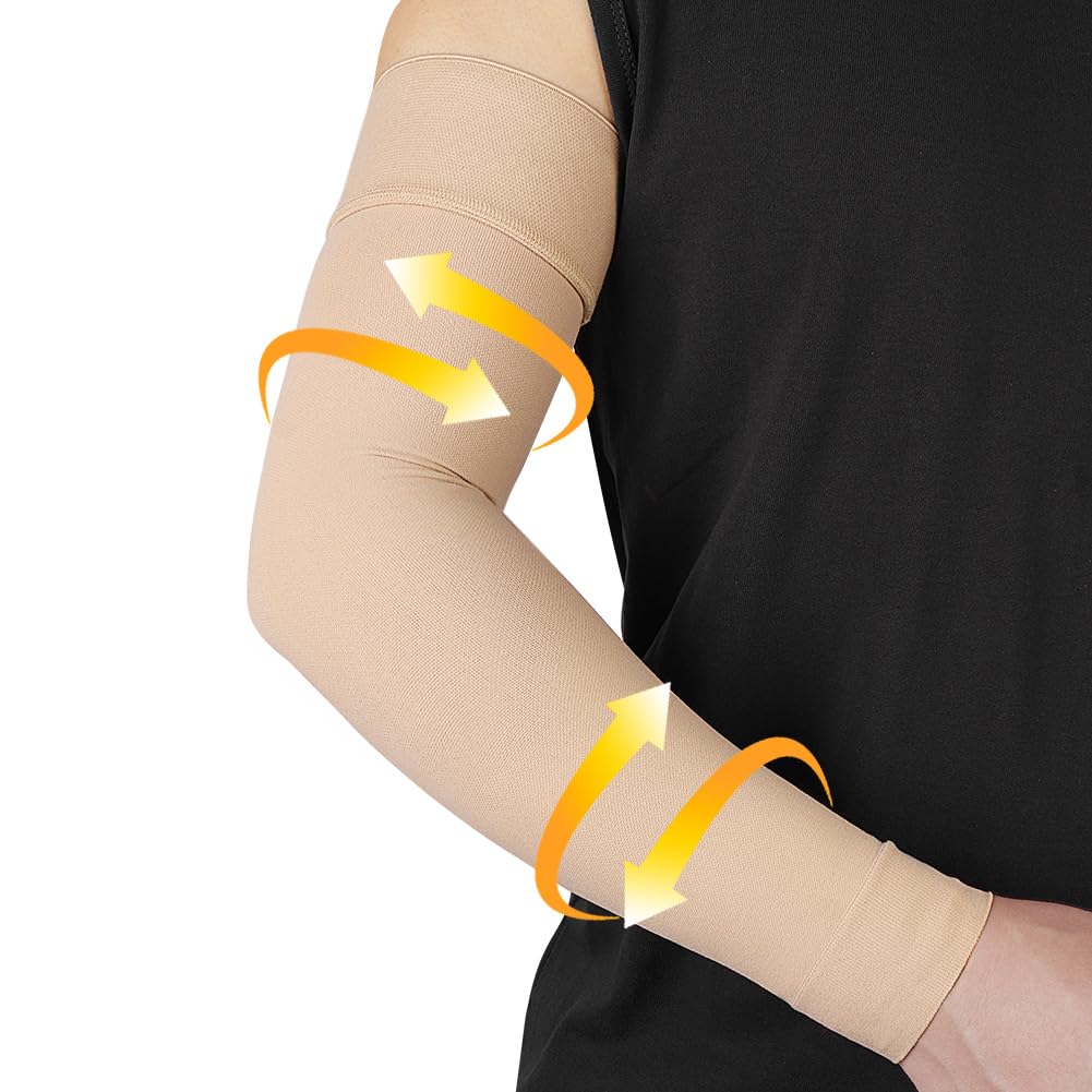 Photo 1 of beister Medical Compression Arm Sleeve for Men Women?Single?, 20-30 mmhg Full Arm Support for Pain Relief, Lymphedema