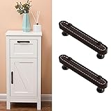 CcHhyyt 2 Pack Leather Cabinet Handle Pulls