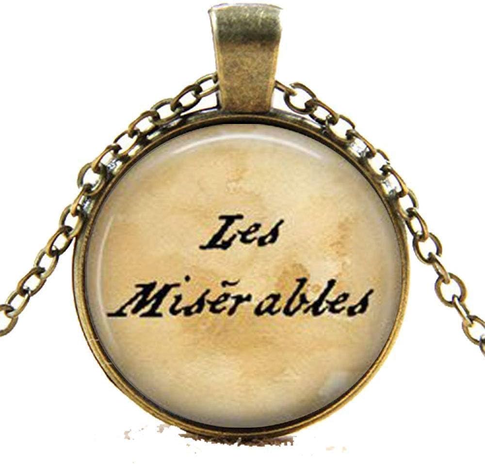 Les Miserables Necklace or Key Chain, Encouragement Jewelry,The Darkest Night Sun Will Shine