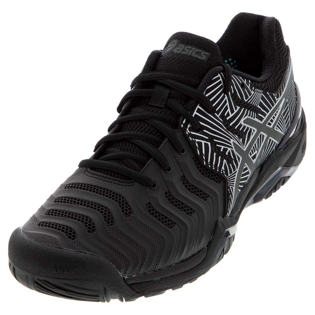 black and silver tennis shoes