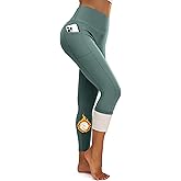FEYHAY Women's Fleece Lined Yoga Pants Thermal Winter High Waisted Tummy Control Leggings