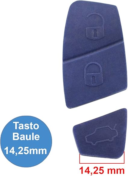 Gommino 3 Pulsanti Per Telecomando Citroen C5 E Xsara - Pulsantiera Di Ricambio In Gomma