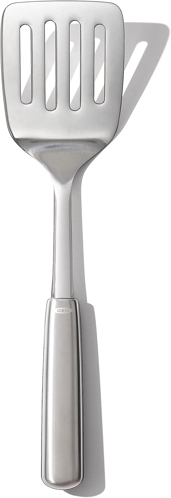 OXO Steel Cooking Turner - Stainless Steel Spatula with Non-Slip Handle