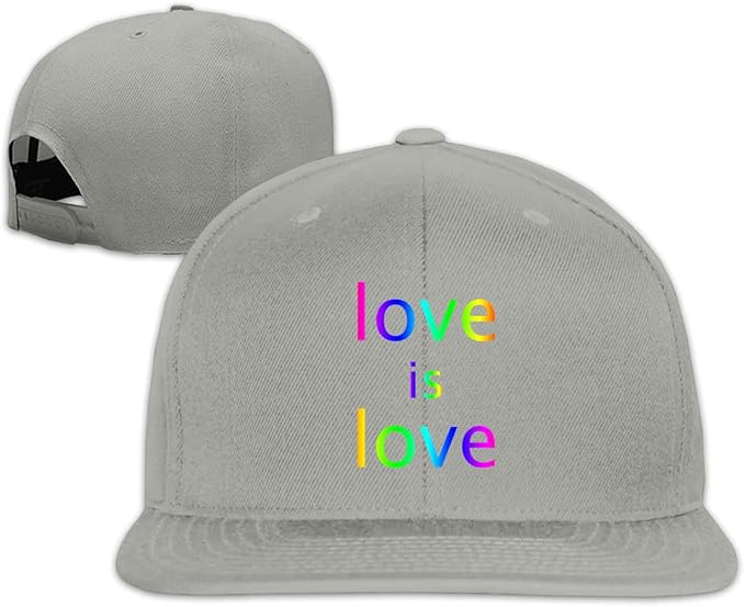 Love is Love Hats Fashion Snapback Adjustable Baseball Caps New Gray at