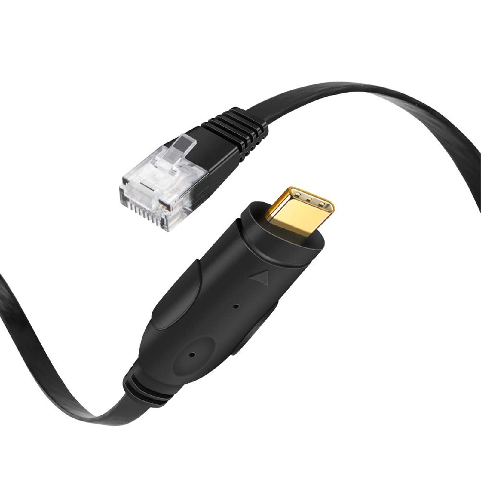 Photo 1 of CableCreation USB C to RJ45 Console Cable 6 Feet USB Serial Adapter Compatible with Router, Cisco, NETGEAR, Windows, macOS, Linux, Black