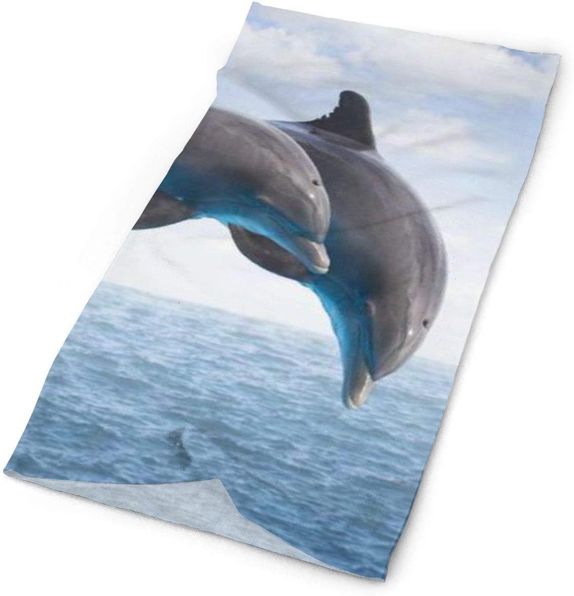 Huanxl Sea Dolphins Personalized Customization Outdoor Headband Elastic Seamless Bandana Scarf UV Resistence Sport Headwear And Neck Gaiter