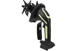 Asixxsix Cordless Electric Tiller, 235RPM Rechargeable Handheld Garden Rototiller with 4 Inch Tilling Depth and Width Battery