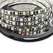 Lighten Glimmer LED Light Strip 5050 Black PCB 5M 300 LEDs Flexible Rope Lights DC12V High Brightness LED Backlighting Green Waterproof IP65