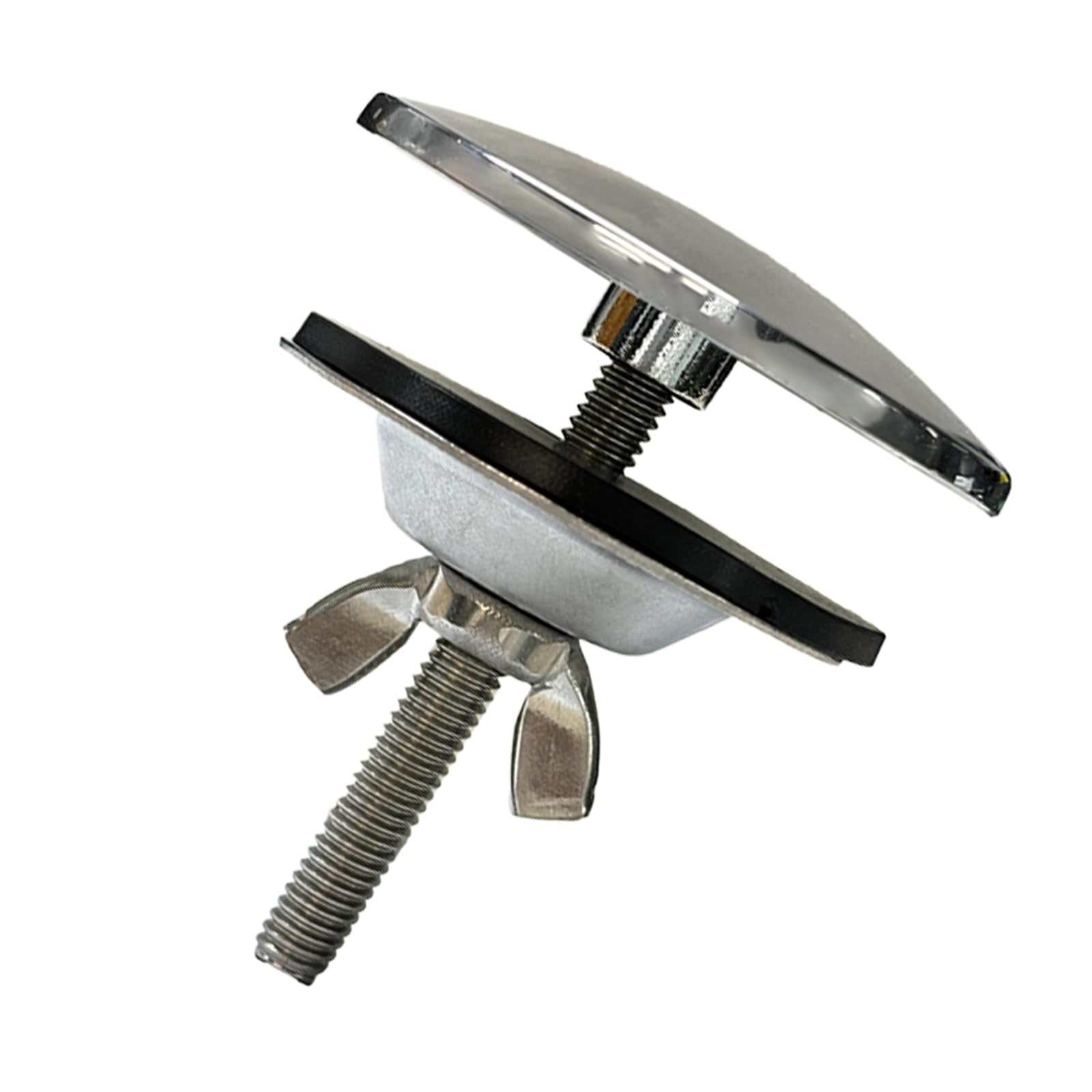 Stainless Steel Kitchen Sink Hole Cover, 2 Inch Faucet Hole Cover Stainless Steel Kitchen Sink Tap Hole Plate Stopper Cover Blanking Metal Plug(Polished Chrome)