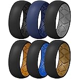 Egnaro Silicone Ring Men 1/4/5/6/7 Multipack of
