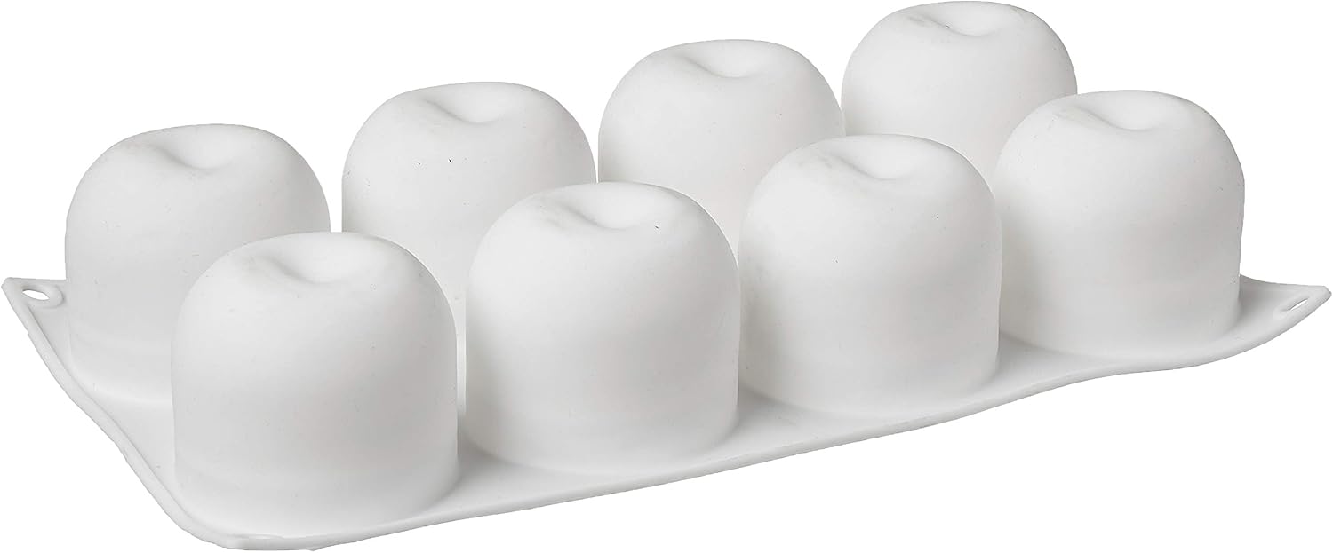 FRISGO Shape Decorating Tools Bakeware French Dessert Cake Baking Cupcake Silicone Mousse Mold (APPLE), White
