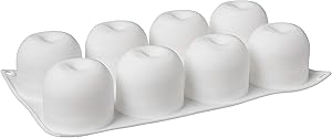 FRISGO Shape Decorating Tools Bakeware French Dessert Cake Baking Cupcake Silicone Mousse Mold (APPLE), White