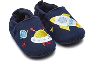 Timatego Toddler Baby Boys Girls Shoes Non Skid Slipper Sneaker Moccasins Infant First Walker House Walking Crib Shoes(6-24 Months)