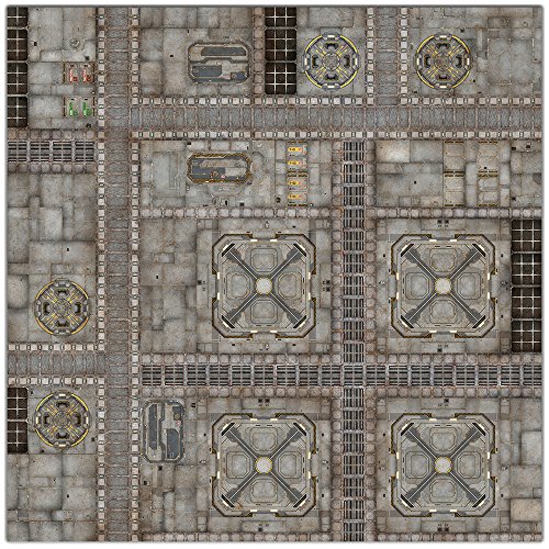 Buy Inked Playmats Space Port Wargaming 36x36 Inch op Mat Online at