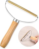 MOTONG Lint Remover Copper Blade Wooden Handle Fuzz Shaver