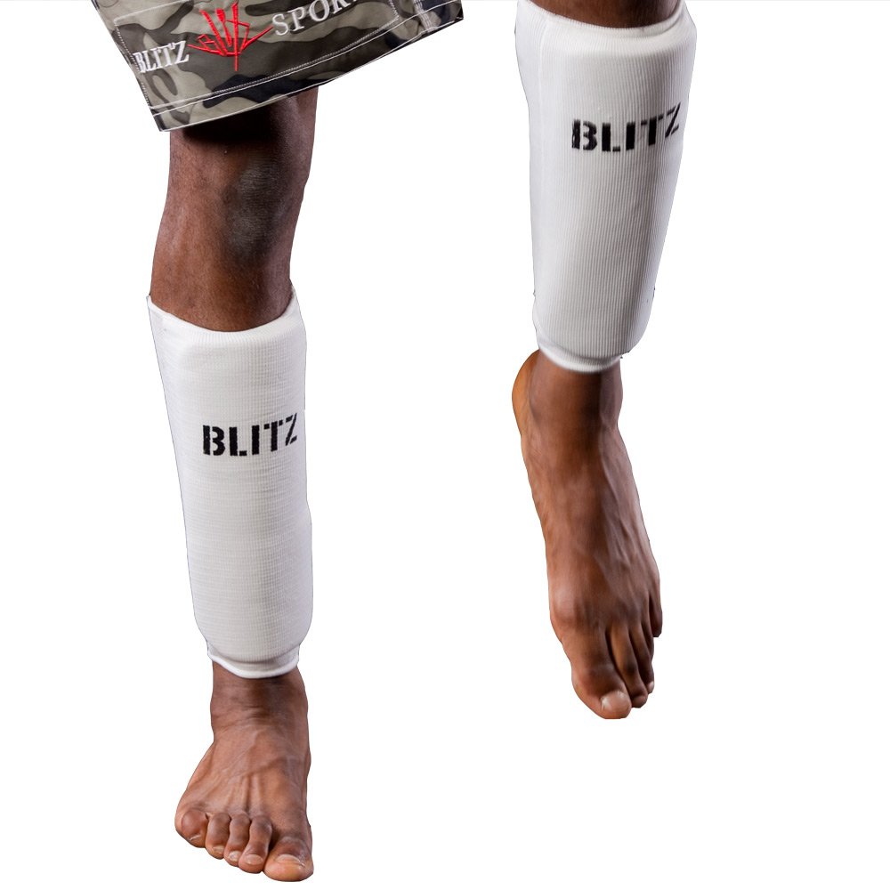 Blitz Sport Elastic Shin Pads Amazon.co.uk Sports & Outdoors