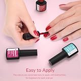 Phoenixy Gel Nail Polish Kit 21 Colours Base & Top Coats Soak Off view 7