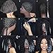 Wendy Hair Braided Crochet Cap Weave Cap Adjustable Crochet Wig Cap in Cornrow Braiding Weave Cap for Easier Sew In Caps Making Wig Black Color