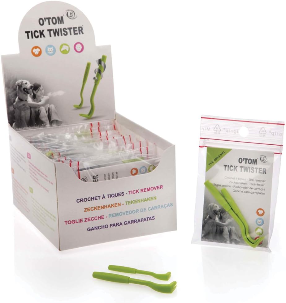 O'Tom Tick Twister Pack Of 2 Green