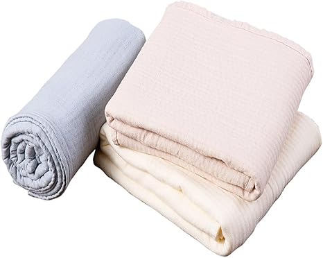 Amazon Co Jp Pupteck バスタオル 超吸収 マシュマロみたいな肌触り ガーゼ 棉100 70cm X 140cm 大判サイズ 3枚セット ホーム キッチン